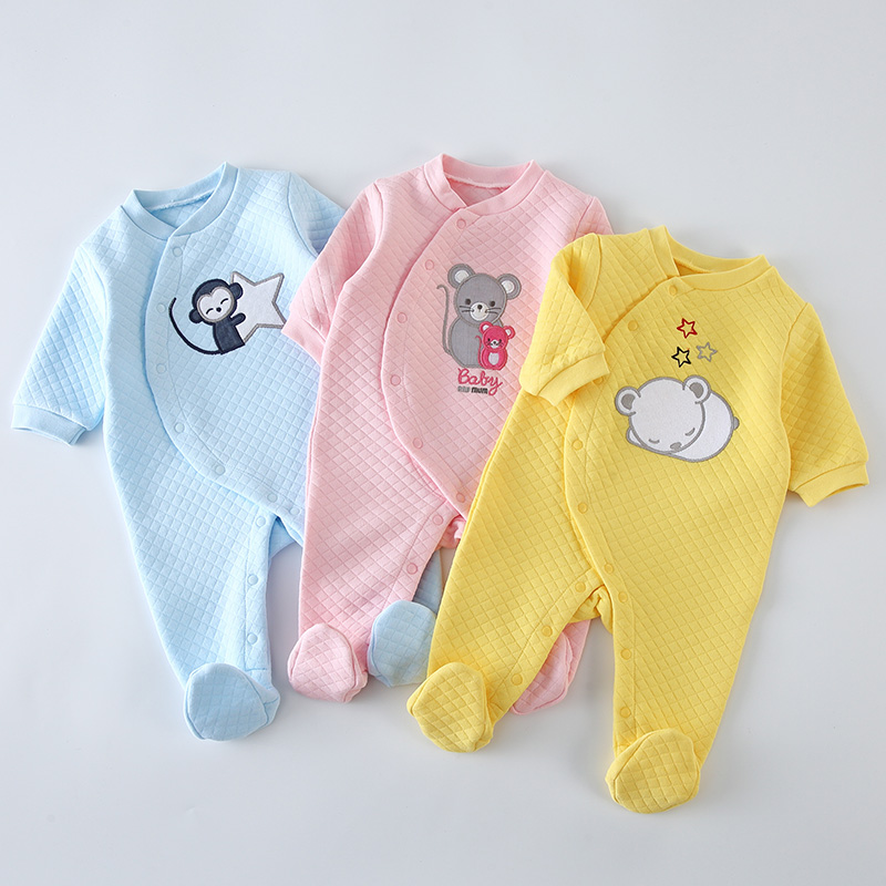 Baby Products Essential - Bebek Pamuklu Tulumlar Giysileri Yenidoğan Uzun